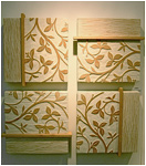 Mixed Media Wall Sculpture